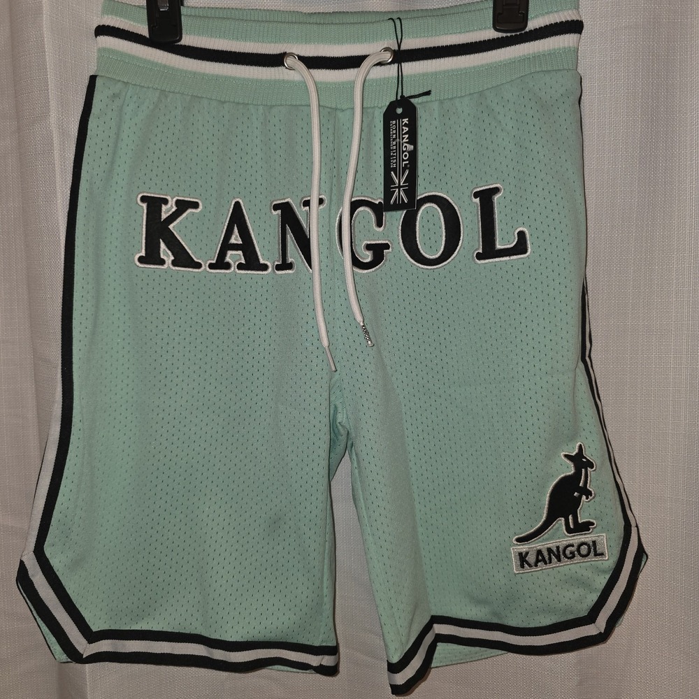 Kangol Mens Mint Green Basketball Shorts Size Small NWT